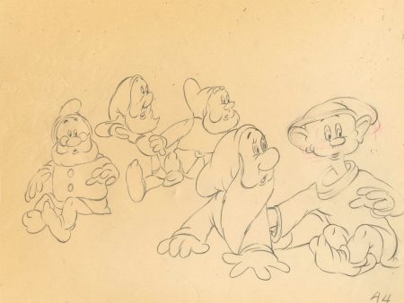 Dwarfs Original Production Drawing Hot on Sale