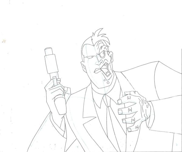 Batman The Animated Series Original Production Drawing: Two-Face on Sale