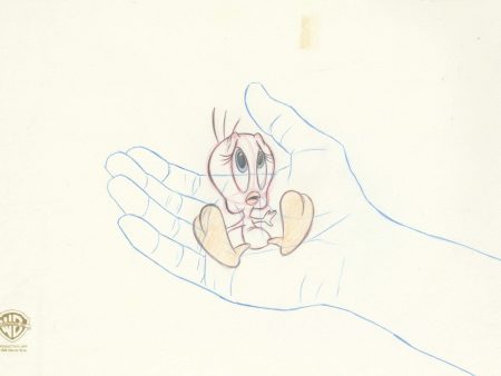 Space Jam Original Production Drawing: Tweety Fashion