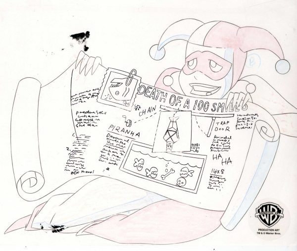 The New Batman Adventures Original Production Drawing:  Harley Quinn Cheap