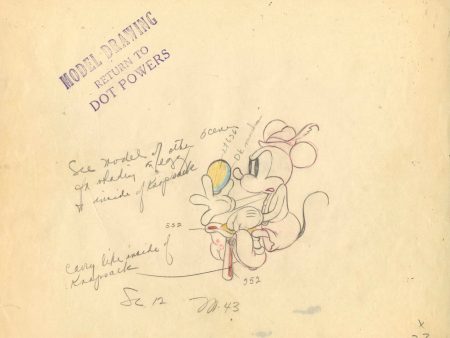 Alpine Climbers Original Production Model Drawing: Mickey Mouse Online Sale