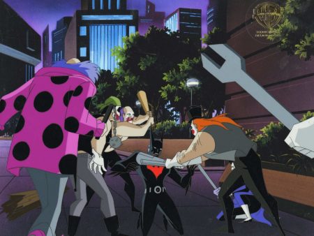 Batman Beyond Original Production Cel: Batman and The Jokerz Supply