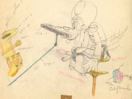 Mickey s Amateurs Original Production Drawing: Goofy For Cheap