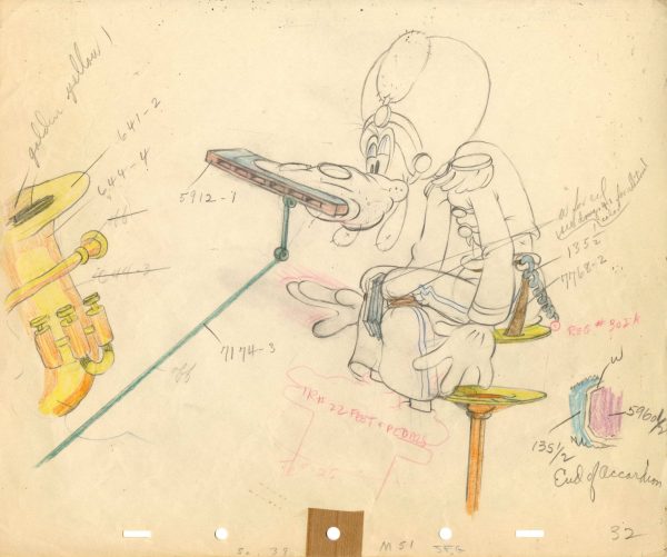 Mickey s Amateurs Original Production Drawing: Goofy For Cheap