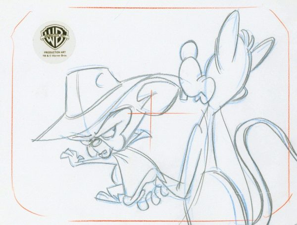 Animaniacs Original Production Drawing: Pinky And Brain Online Sale