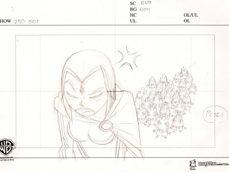 Teen Titans Original Production Drawing: Raven Cheap