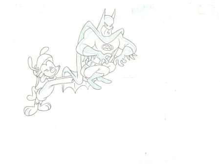 Animaniacs Original Production Drawing: Wakko and Batman on Sale