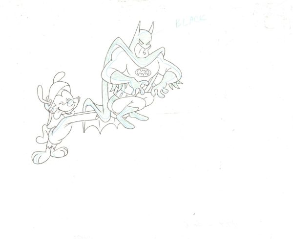 Animaniacs Original Production Drawing: Wakko and Batman on Sale