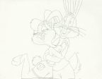 Space Jam Original Production Drawing: Bugs Bunny and Lola Bunny Online Sale