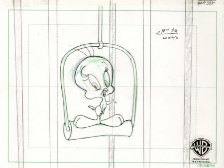 Looney Tunes Original Production Drawing:  Tweety Bird Supply