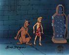 Scooby-Doo and the Witch s Ghost Original Production Cel on Original Production Background: Scooby and Shaggy Hot on Sale