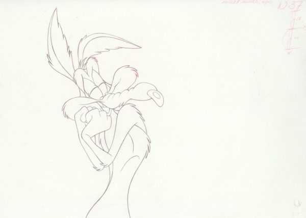 Space Jam Original Production Drawing: Wile E. Coyote Online Hot Sale