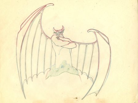 Fantasia Original Production Drawing: Chernabog For Sale