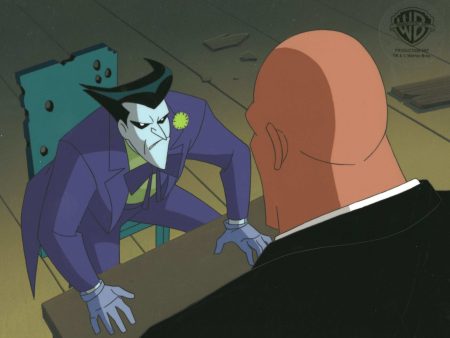 Superman the Animated Series Original Production Cel on Original Background: Joker and Lex Luthor Online now