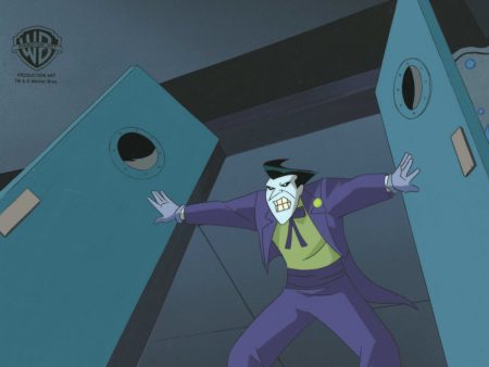 The New Batman Adventures Original Production Cel on Original Background: Joker For Sale