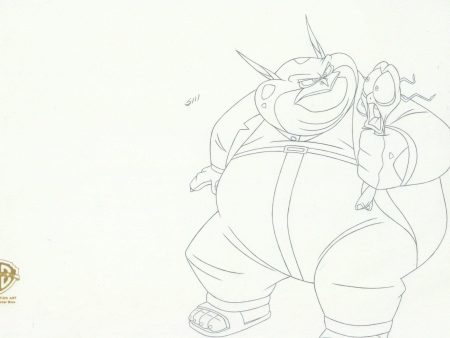 Space Jam Original Production Drawing: Swackhammer and Nerdluck Bang For Sale