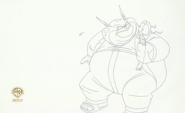 Space Jam Original Production Drawing: Swackhammer and Nerdluck Bang For Sale