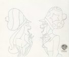 The New Batman Adventures Original Production Drawing: Poison Ivy and Harley Quinn Discount