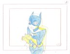 Batman The Animated Series Original Production Drawing: Batgirl Fashion