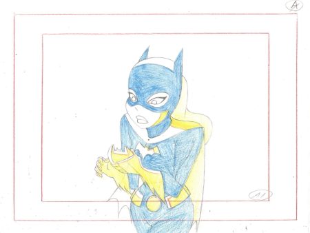 Batman The Animated Series Original Production Drawing: Batgirl Fashion