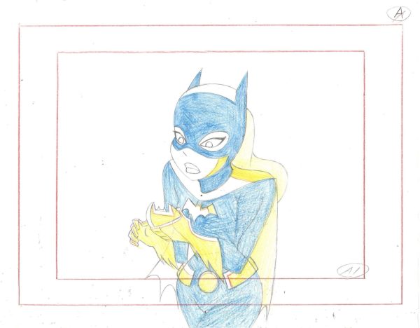 Batman The Animated Series Original Production Drawing: Batgirl Fashion