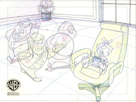 Animaniacs Original Production Drawing: Dot and Plotz Online Sale