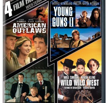 4 FILM FAVORITES: WESTERN COLLECTION (AMERICAN OUTLAWS   YOUNG GUNS II   MAVERICK   WILD WILD WEST) For Cheap