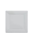 Silver Square Paper Plates 7in, 20pcs For Sale