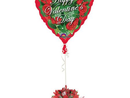 Pop-Up Valentine s Day Roses Foil Balloon 18in Sale