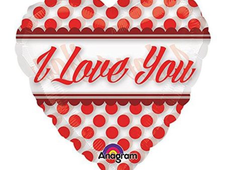 Love You Red See-Thru Balloon 26in For Discount