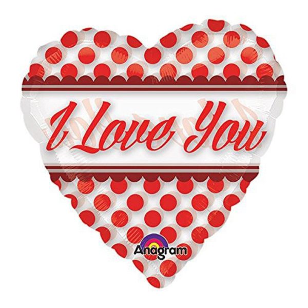 Love You Red See-Thru Balloon 26in For Discount