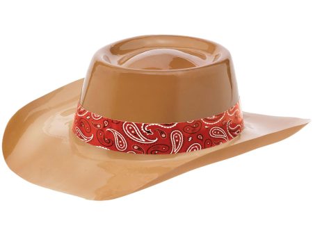 Western Plastic Cowboy Hat With Band Hot on Sale