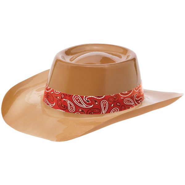 Western Plastic Cowboy Hat With Band Hot on Sale