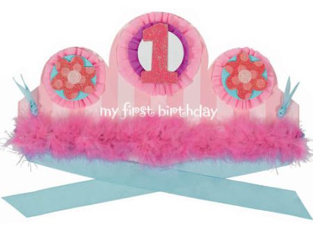 1st Birthday Girl Specialty Crown For Discount