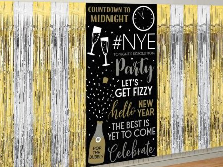 New Year s Fringe & Scene Setter Combo Backdrop 3pcs Sale