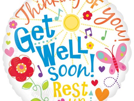 Get Well Message Foil Balloon 18in Fashion