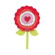 Valentine Artful Flower Supershape Balloon 33in Online Hot Sale