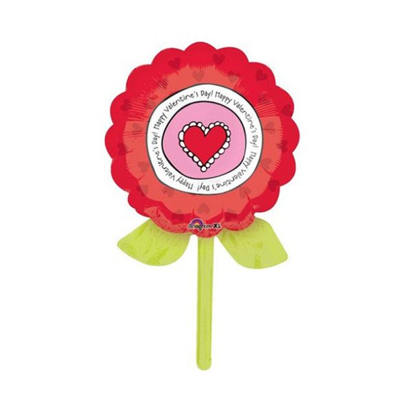 Valentine Artful Flower Supershape Balloon 33in Online Hot Sale