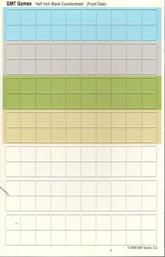 Blank Counter Sheet 1 2 inch (Multi-Colored) on Sale